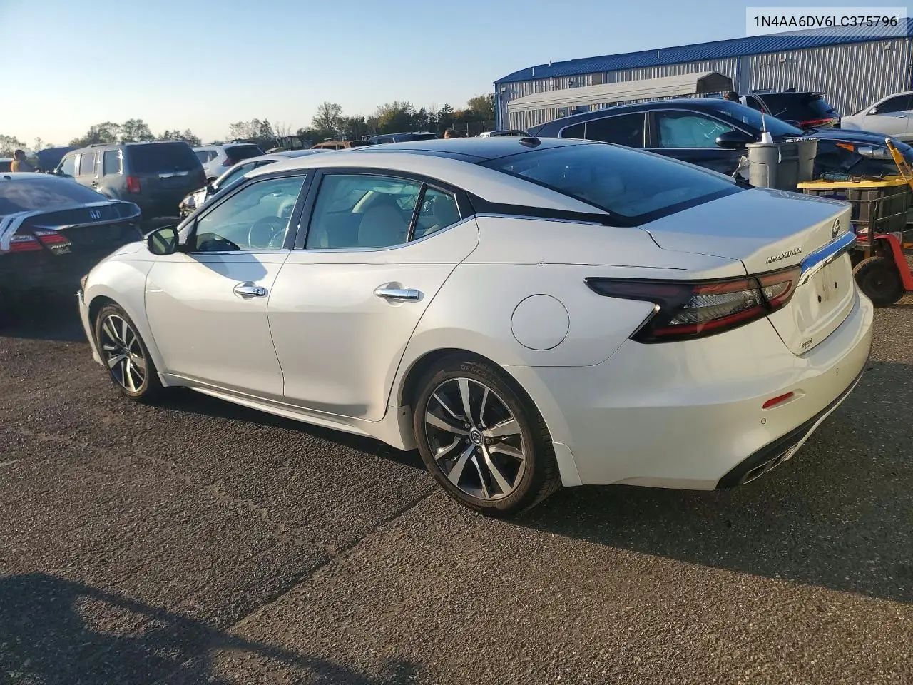 2020 NISSAN MAXIMA VIN 1N4AA6DV6LC375796 — фото 2