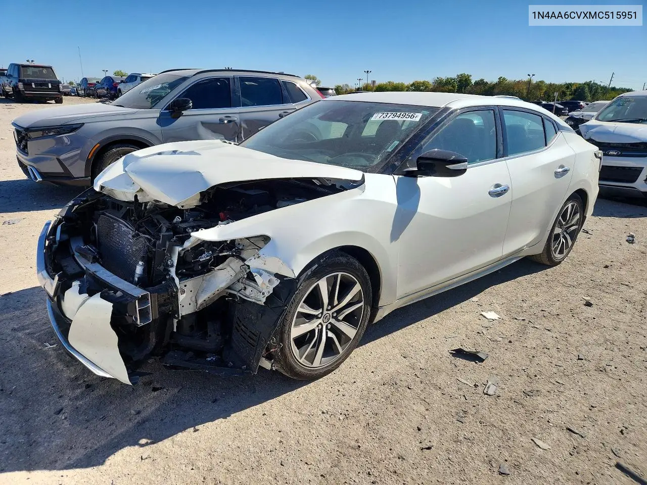 NISSAN MAXIMA 2021, VIN 1N4AA6CVXMC515951