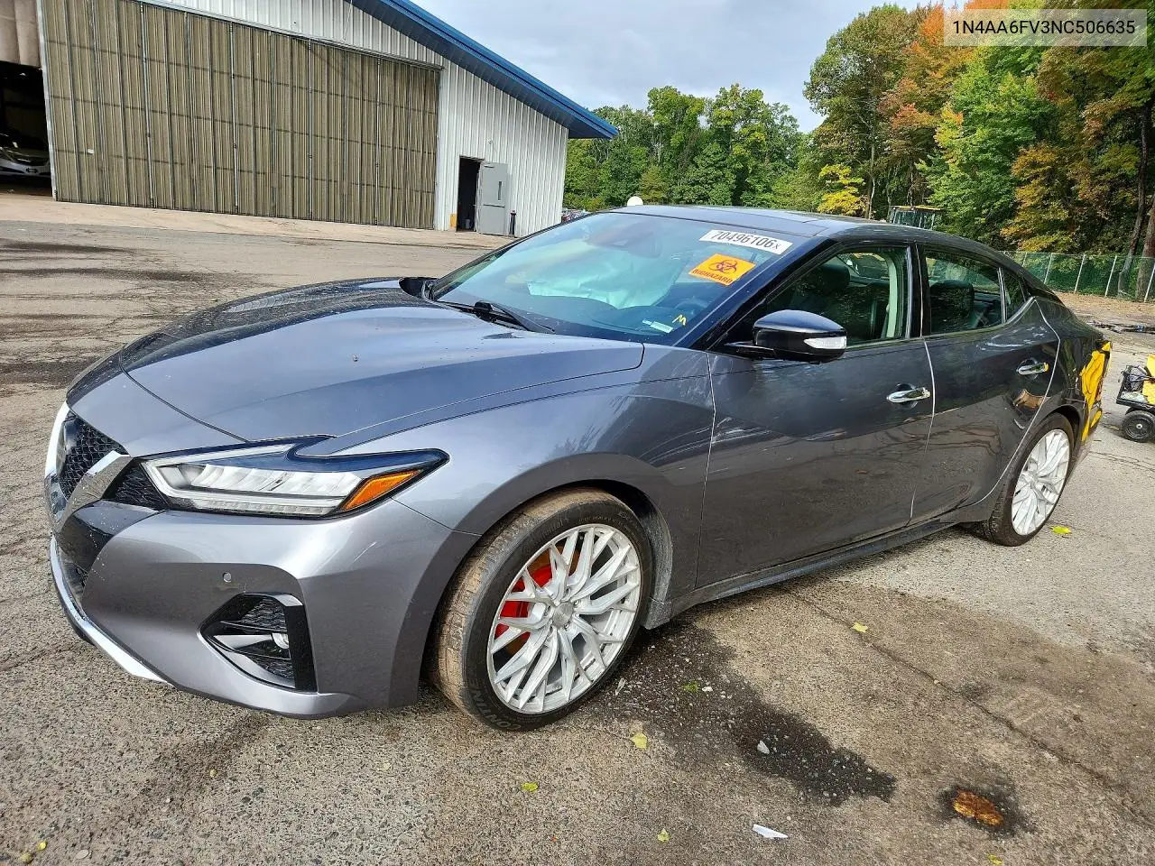 NISSAN MAXIMA 2022, VIN 1N4AA6FV3NC506635