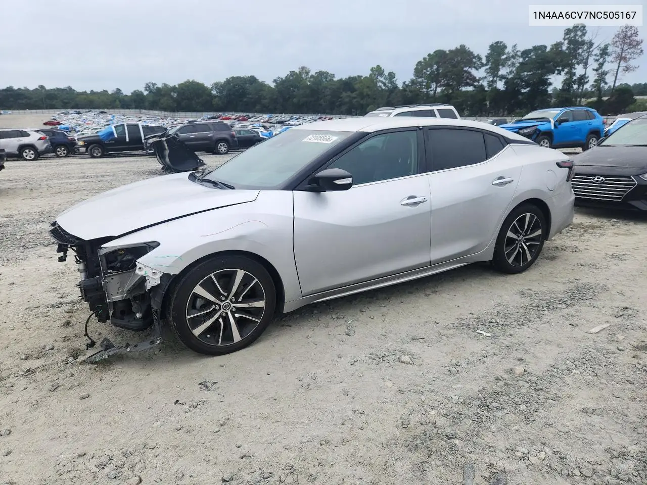 NISSAN MAXIMA 2022, VIN 1N4AA6CV7NC505167