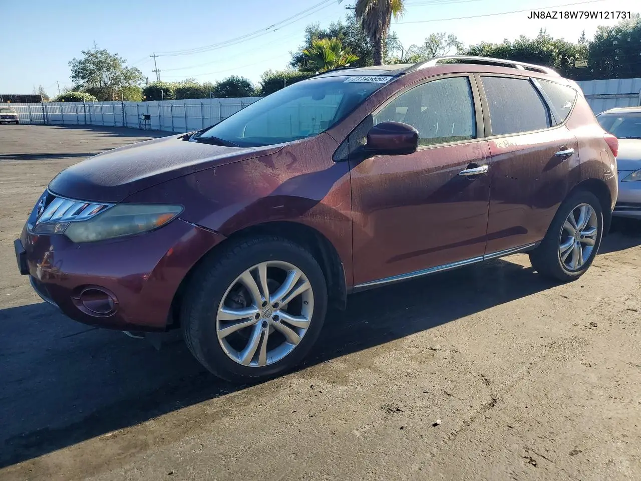 NISSAN MURANO 2009, VIN JN8AZ18W79W121731