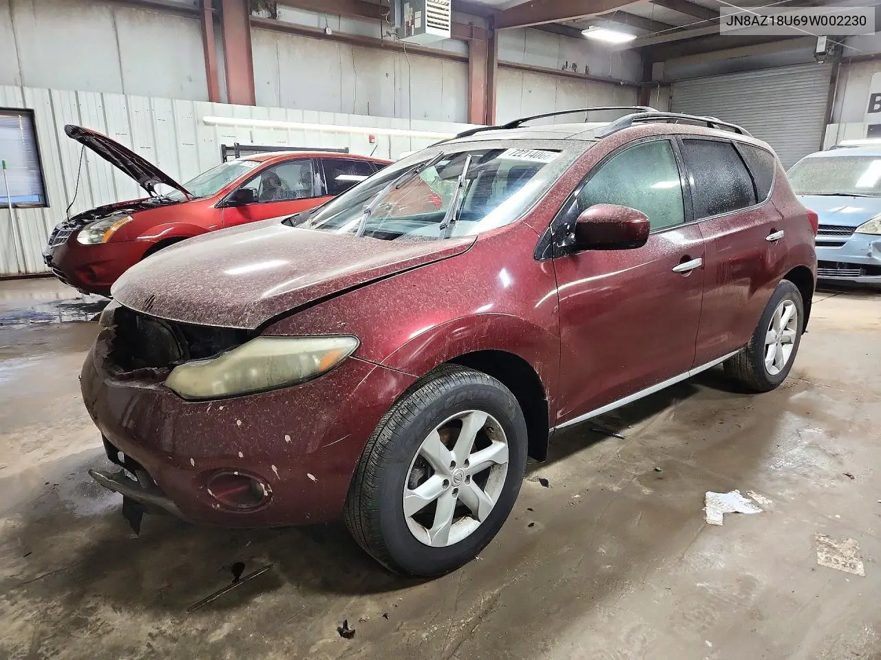 NISSAN MURANO 2009, VIN JN8AZ18U69W002230