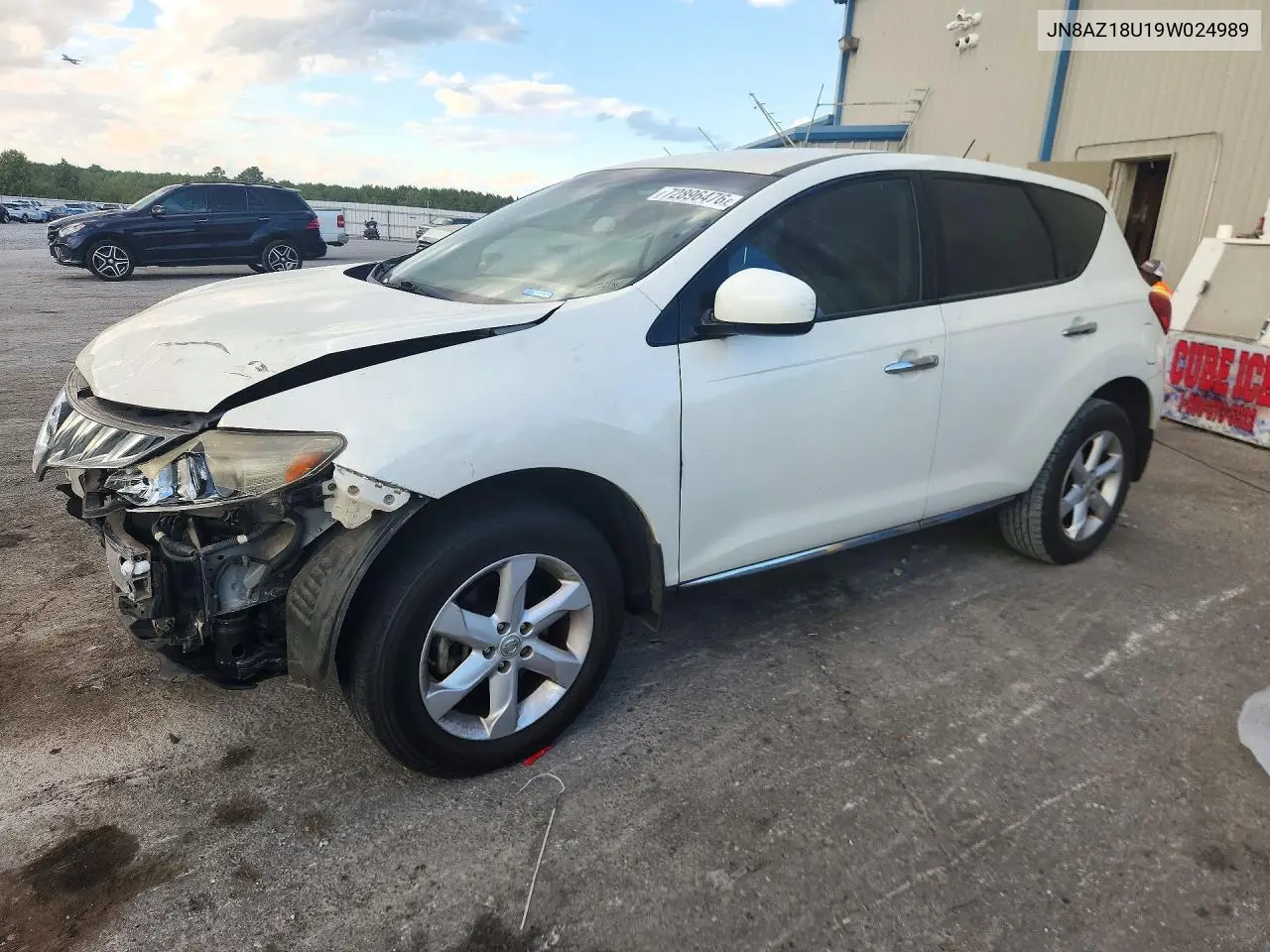NISSAN MURANO 2009, VIN JN8AZ18U19W024989