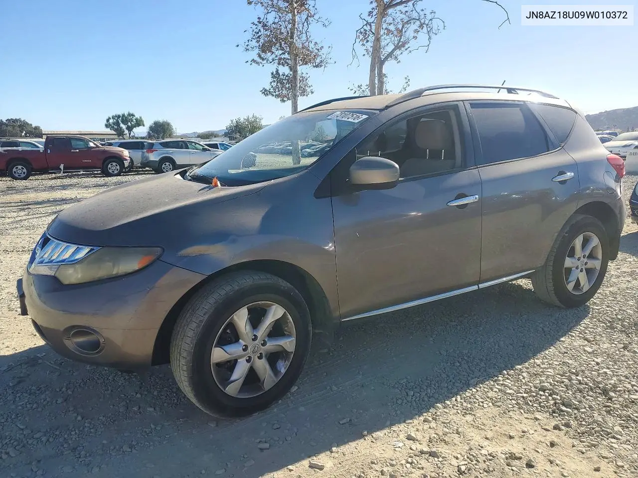 NISSAN MURANO 2009, VIN JN8AZ18U09W010372