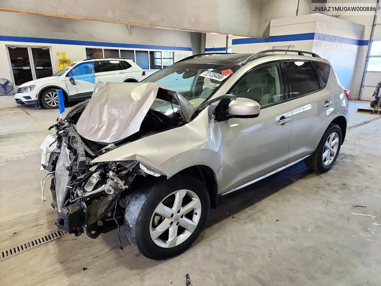 NISSAN MURANO 2010, VIN JN8AZ1MU0AW000886