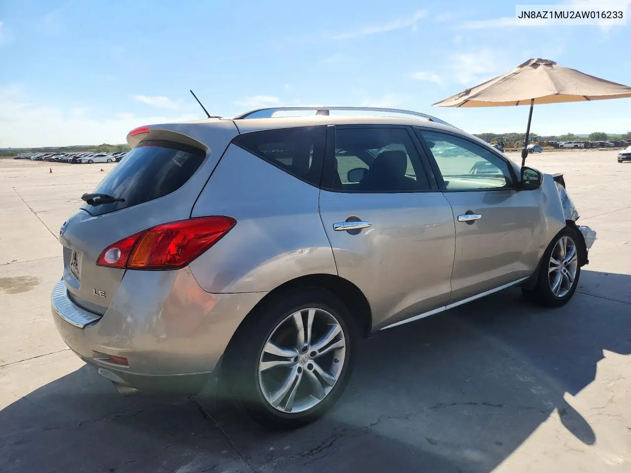 2010 NISSAN MURANO VIN JN8AZ1MU2AW016233 — фото 3