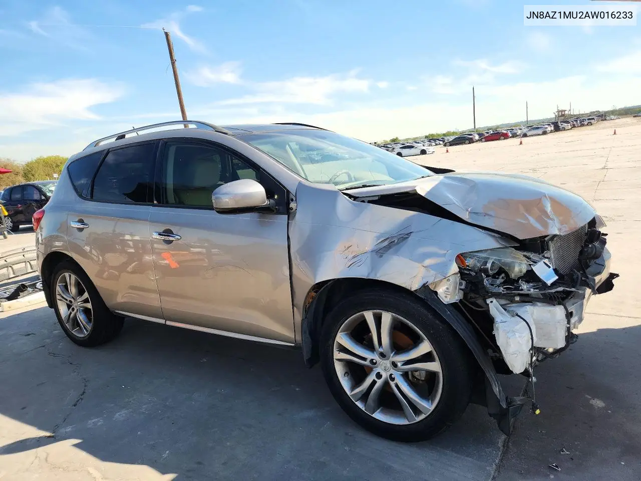 2010 NISSAN MURANO VIN JN8AZ1MU2AW016233 — фото 4