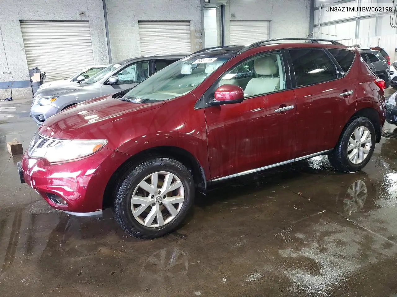NISSAN MURANO 2011, VIN JN8AZ1MU1BW062198