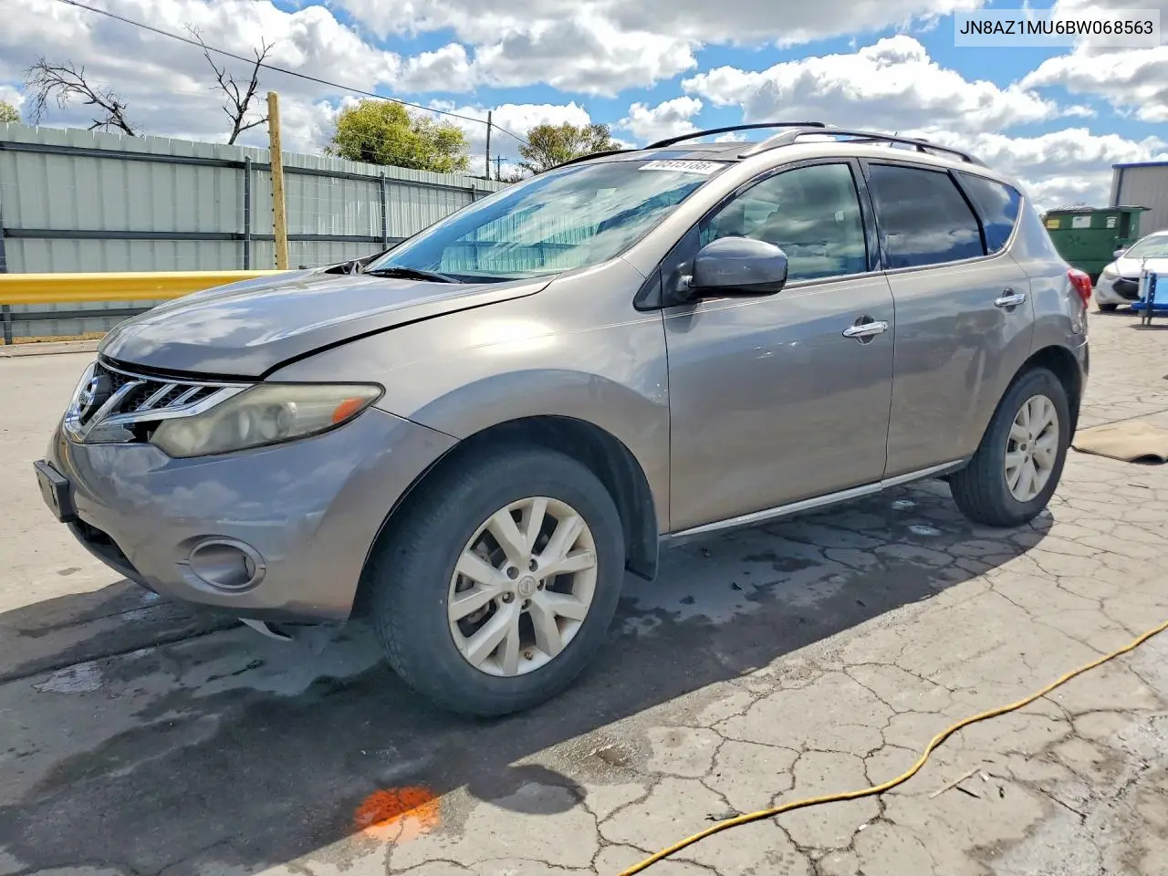 NISSAN MURANO 2011, VIN JN8AZ1MU6BW068563