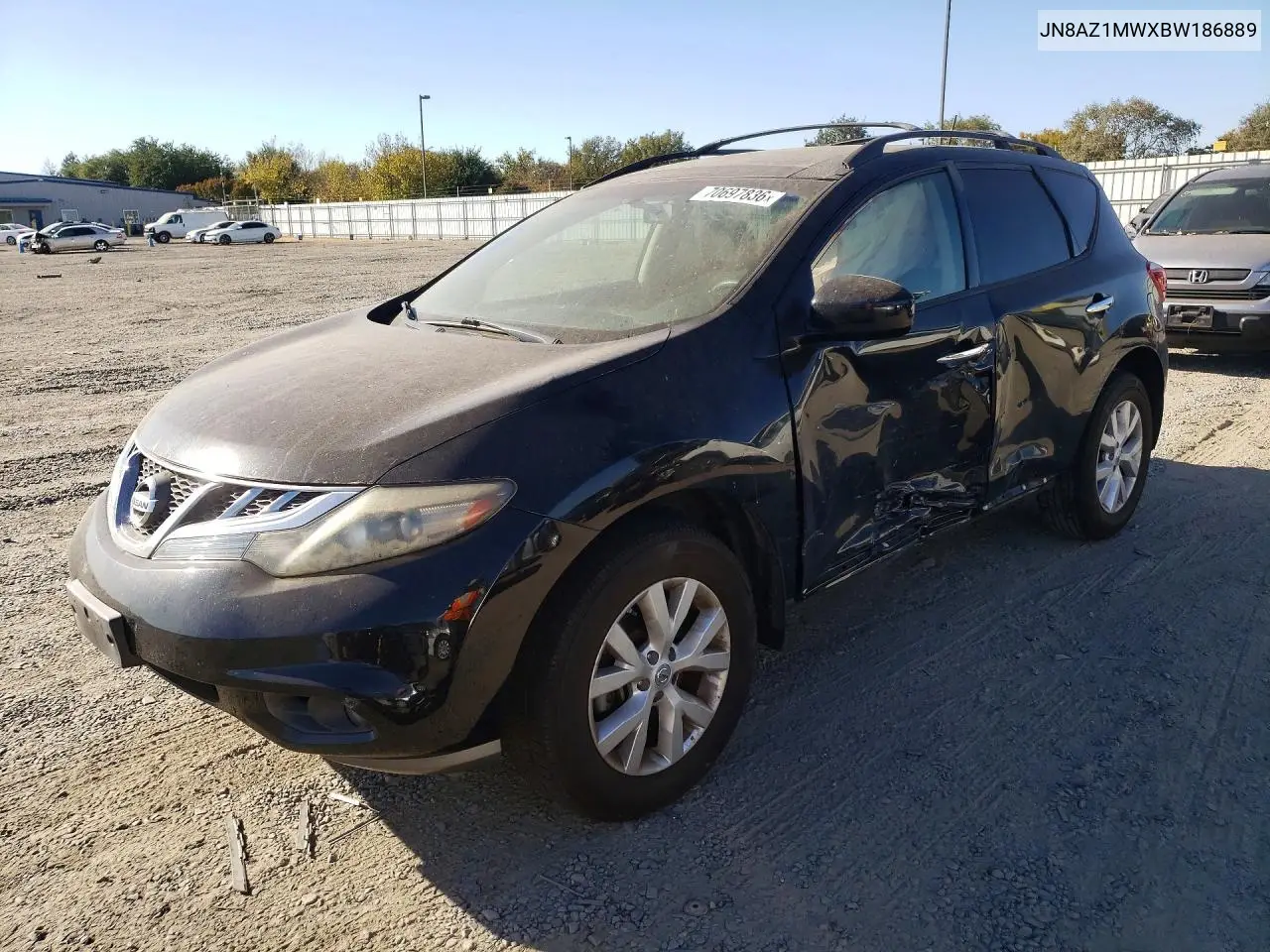 NISSAN MURANO 2011, VIN JN8AZ1MWXBW186889