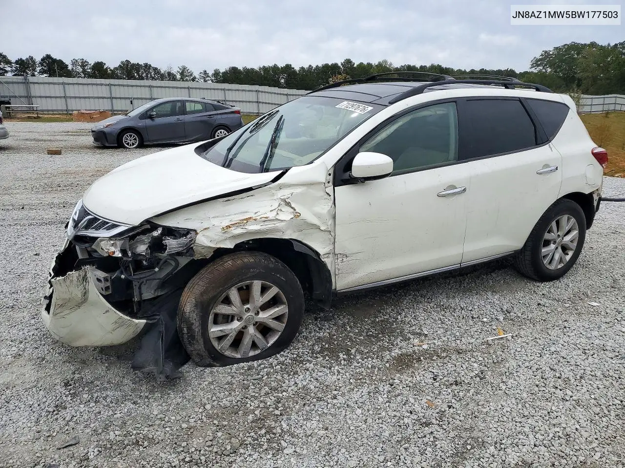 NISSAN MURANO 2011, VIN JN8AZ1MW5BW177503
