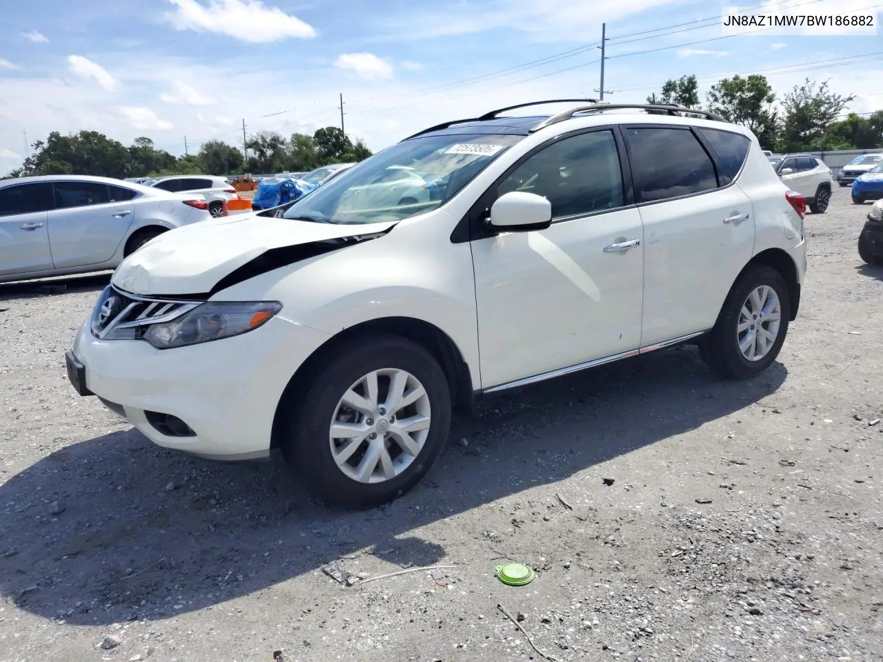 NISSAN MURANO 2011, VIN JN8AZ1MW7BW186882