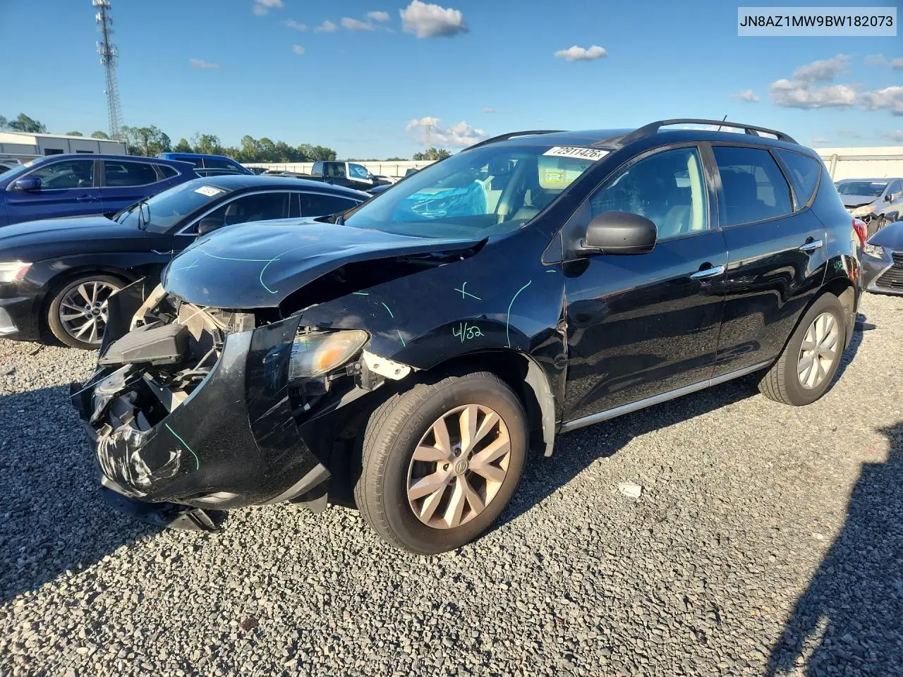 NISSAN MURANO 2011, VIN JN8AZ1MW9BW182073