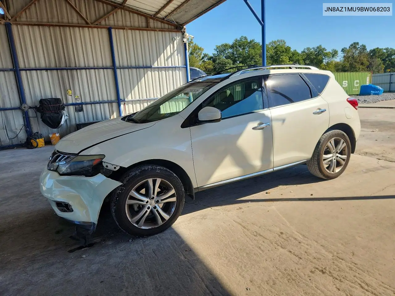 NISSAN MURANO 2011, VIN JN8AZ1MU9BW068203