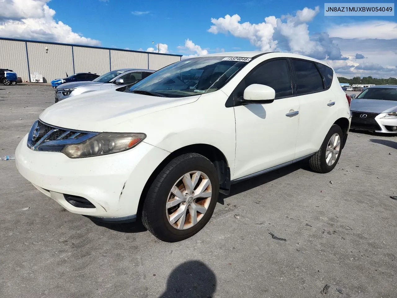 NISSAN MURANO 2011, VIN JN8AZ1MUXBW054049