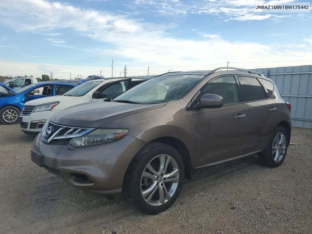 NISSAN MURANO 2011, VIN JN8AZ1MW1BW175442