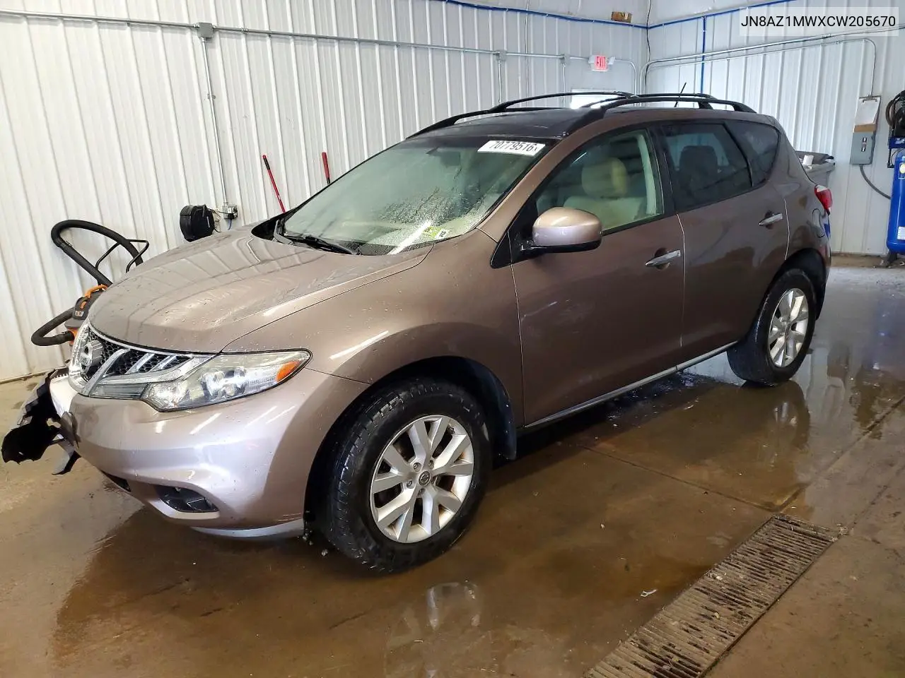 NISSAN MURANO 2012, VIN JN8AZ1MWXCW205670