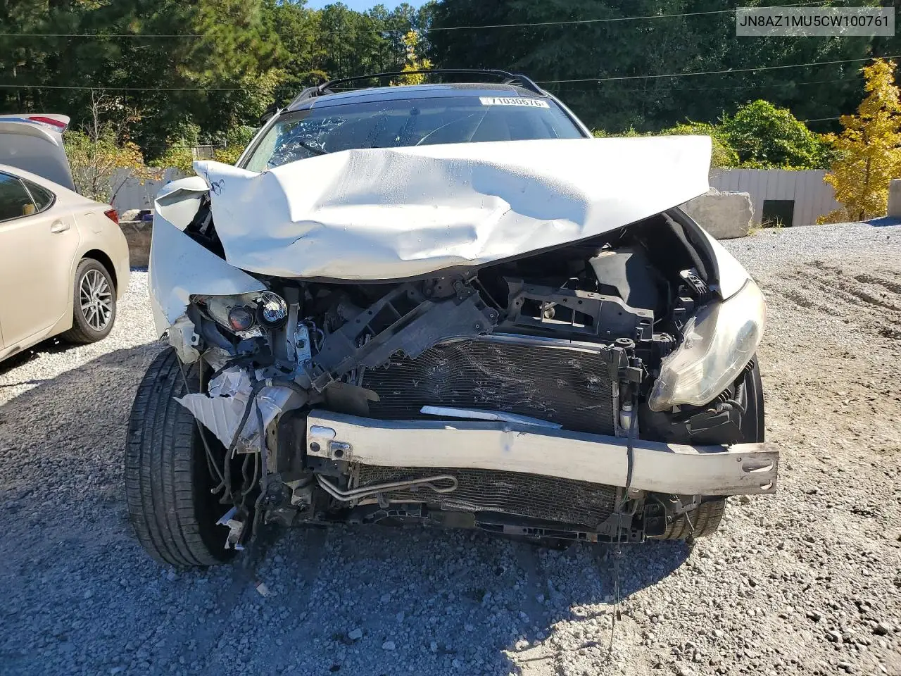 NISSAN MURANO 2012, VIN JN8AZ1MU5CW100761