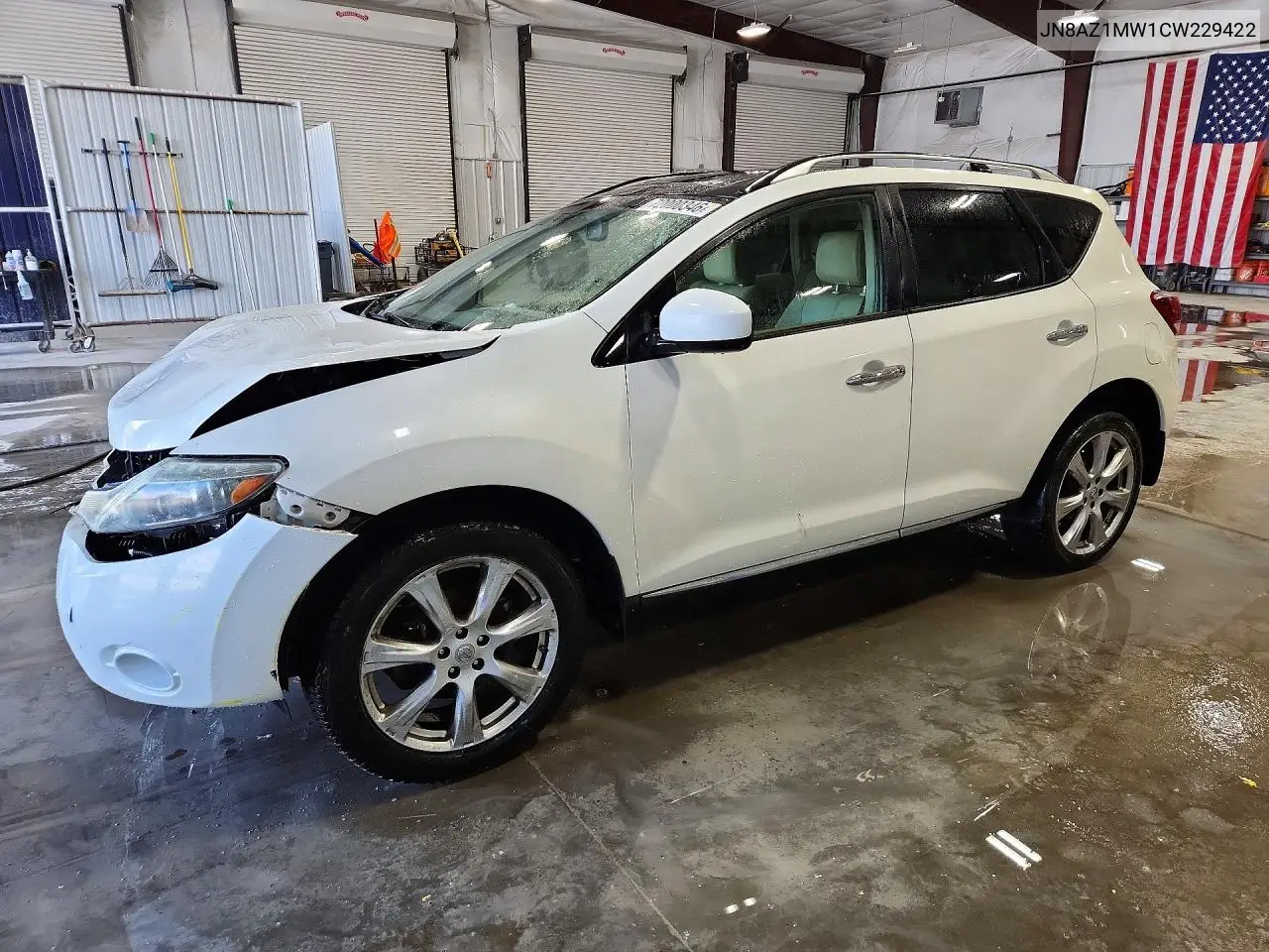 NISSAN MURANO 2012, VIN JN8AZ1MW1CW229422