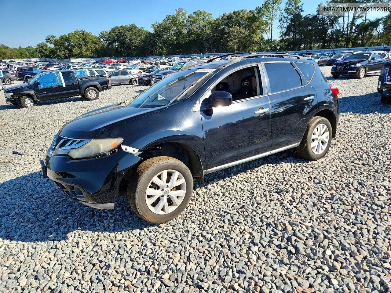 NISSAN MURANO 2012, VIN JN8AZ1MW1CW211258