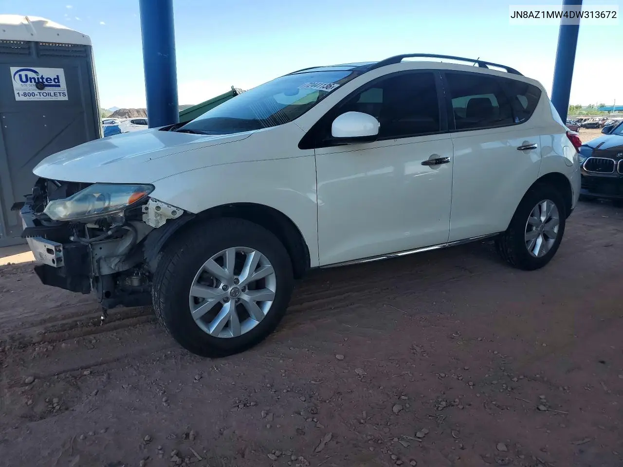 NISSAN MURANO 2013, VIN JN8AZ1MW4DW313672