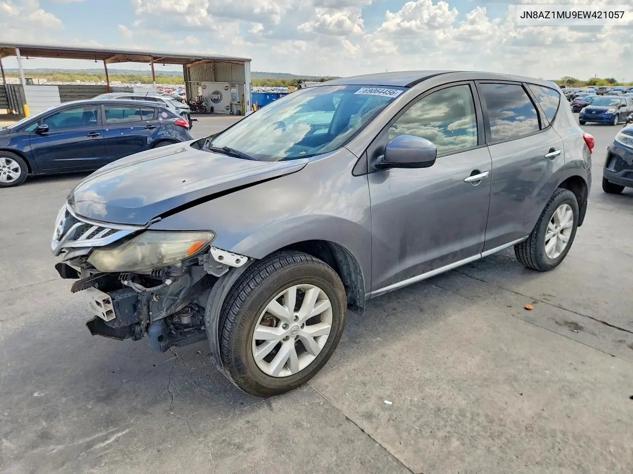 NISSAN MURANO 2014, VIN JN8AZ1MU9EW421057