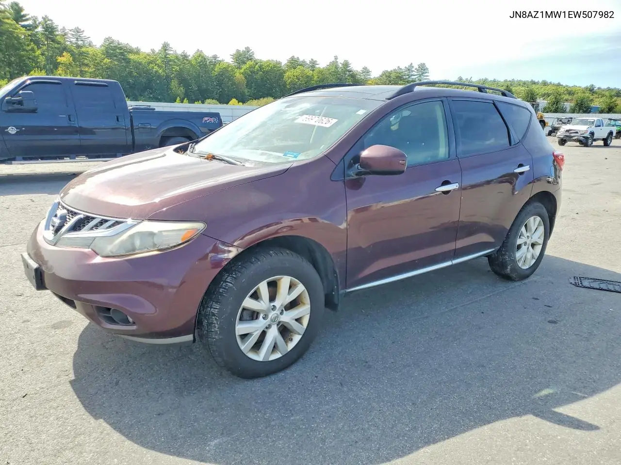NISSAN MURANO 2014, VIN JN8AZ1MW1EW507982