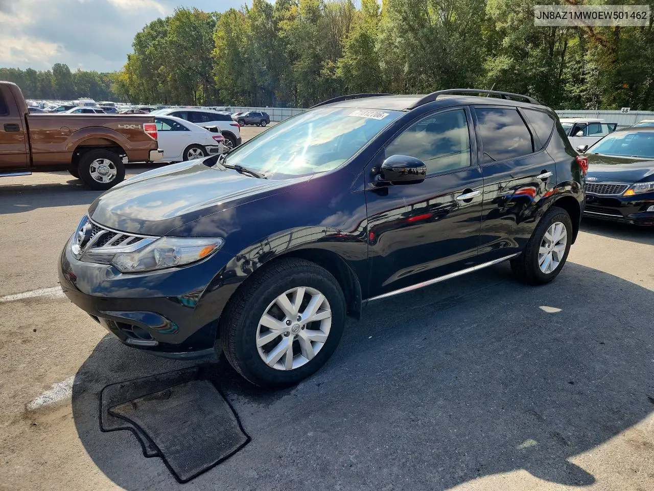 NISSAN MURANO 2014, VIN JN8AZ1MW0EW501462