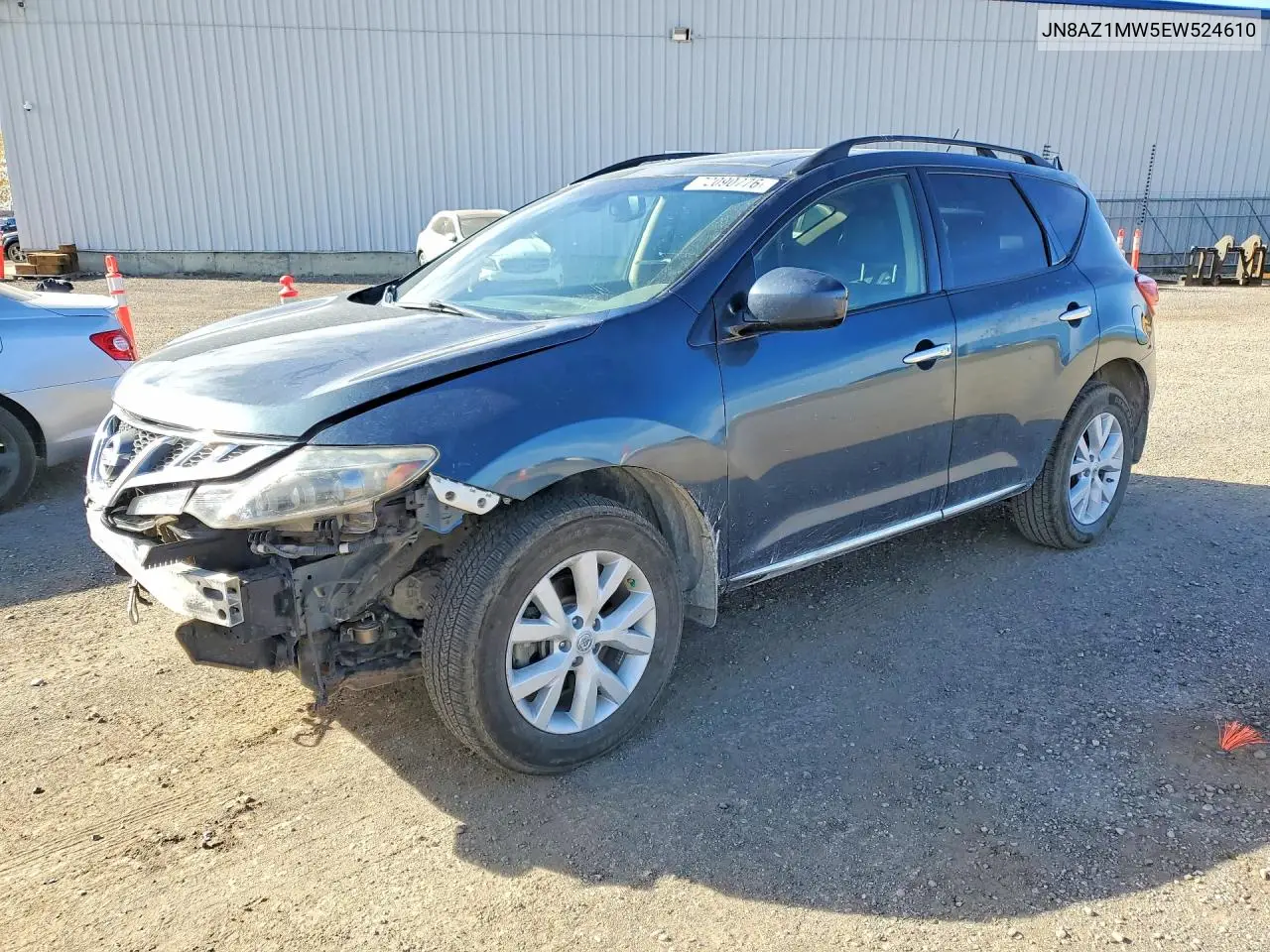 NISSAN MURANO 2014, VIN JN8AZ1MW5EW524610