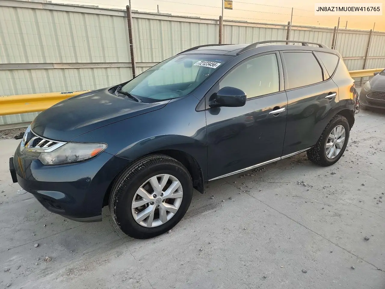 NISSAN MURANO 2014, VIN JN8AZ1MU0EW416765