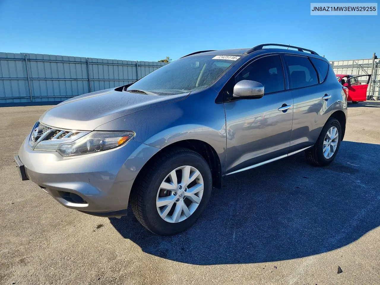 NISSAN MURANO 2014, VIN JN8AZ1MW3EW529255