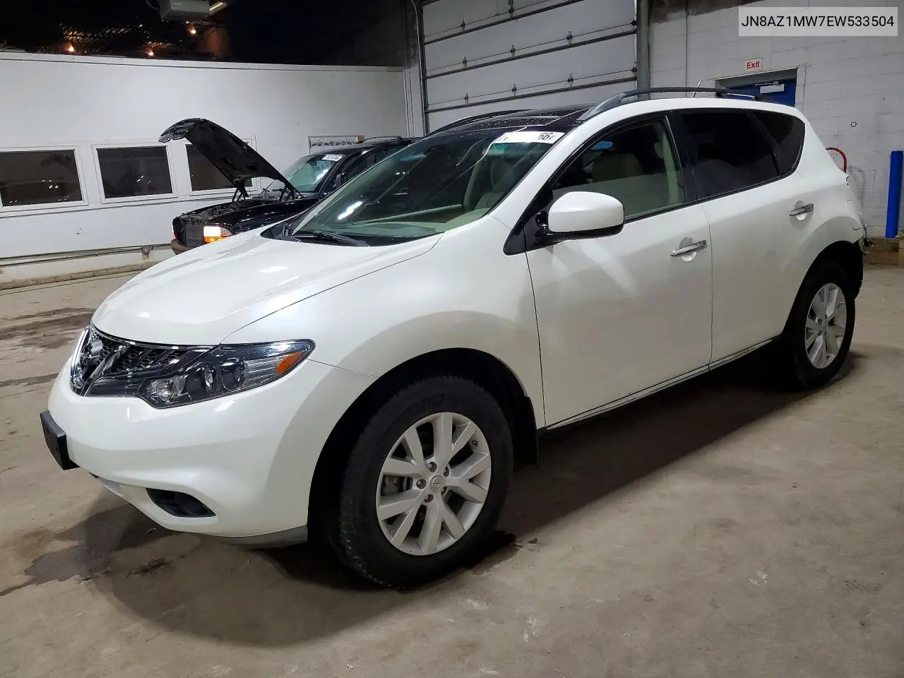 NISSAN MURANO 2014, VIN JN8AZ1MW7EW533504