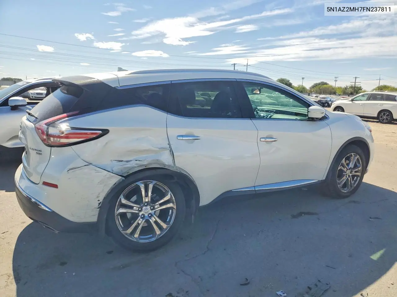 2015 NISSAN MURANO VIN 5N1AZ2MH7FN237811 — фото 3