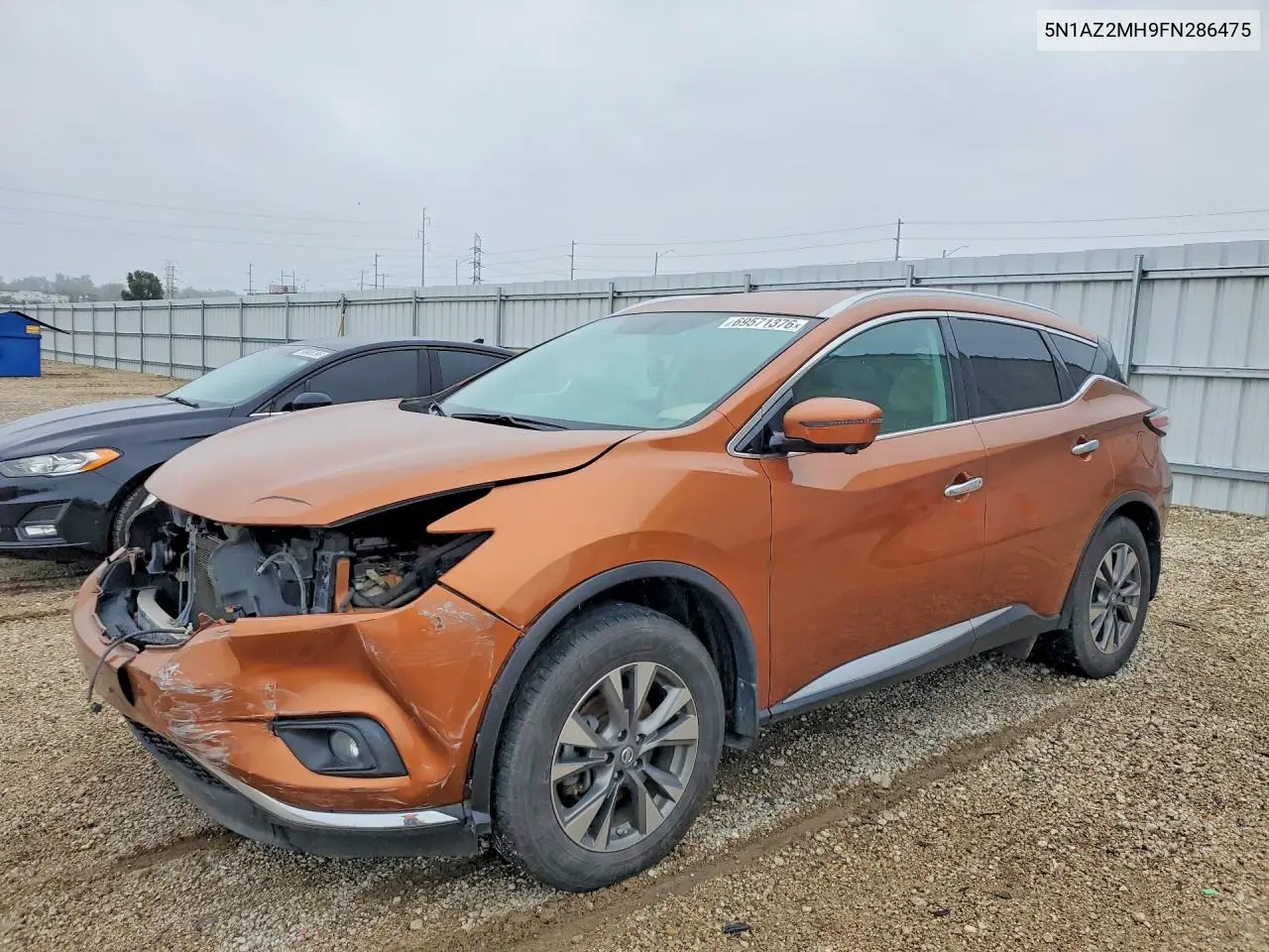 NISSAN MURANO 2015, VIN 5N1AZ2MH9FN286475