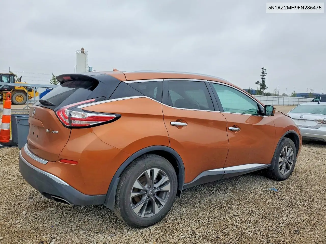 2015 NISSAN MURANO VIN 5N1AZ2MH9FN286475 — фото 3