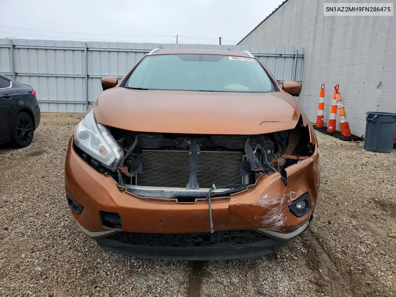 2015 NISSAN MURANO VIN 5N1AZ2MH9FN286475 — фото 5