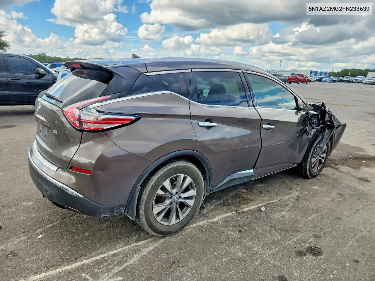 2015 NISSAN MURANO VIN 5N1AZ2MG2FN233639 — фото 3