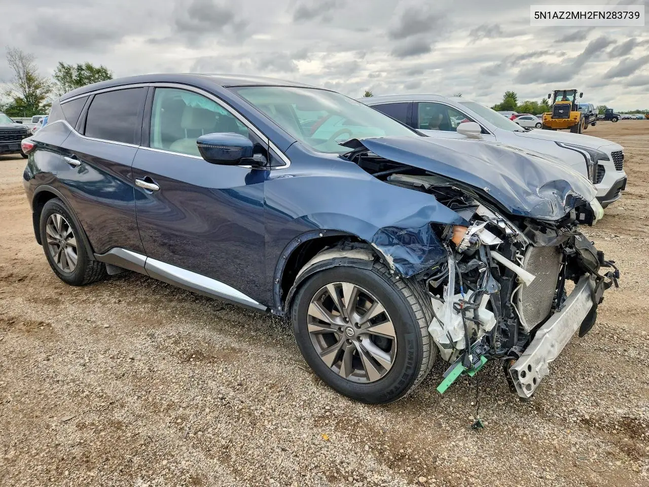 2015 NISSAN MURANO VIN 5N1AZ2MH2FN283739 — фото 4