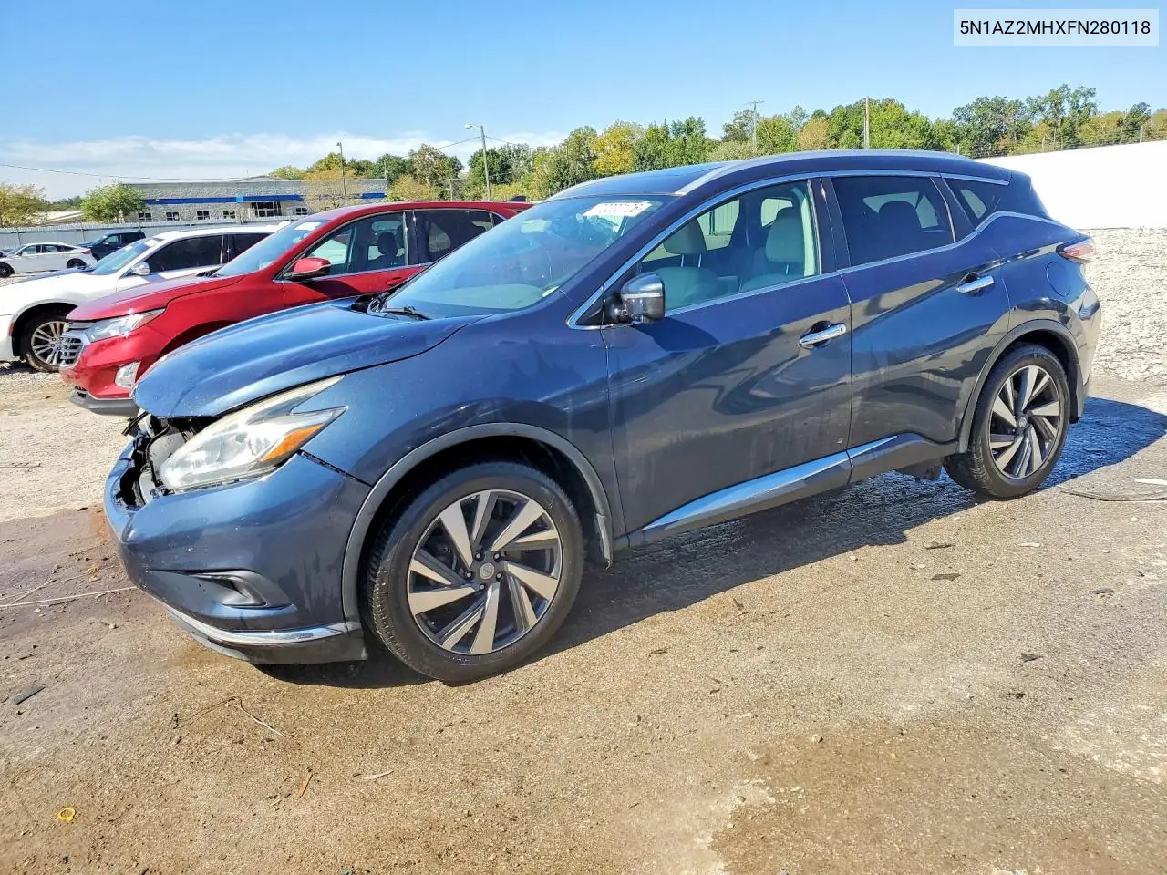 NISSAN MURANO 2015, VIN 5N1AZ2MHXFN280118