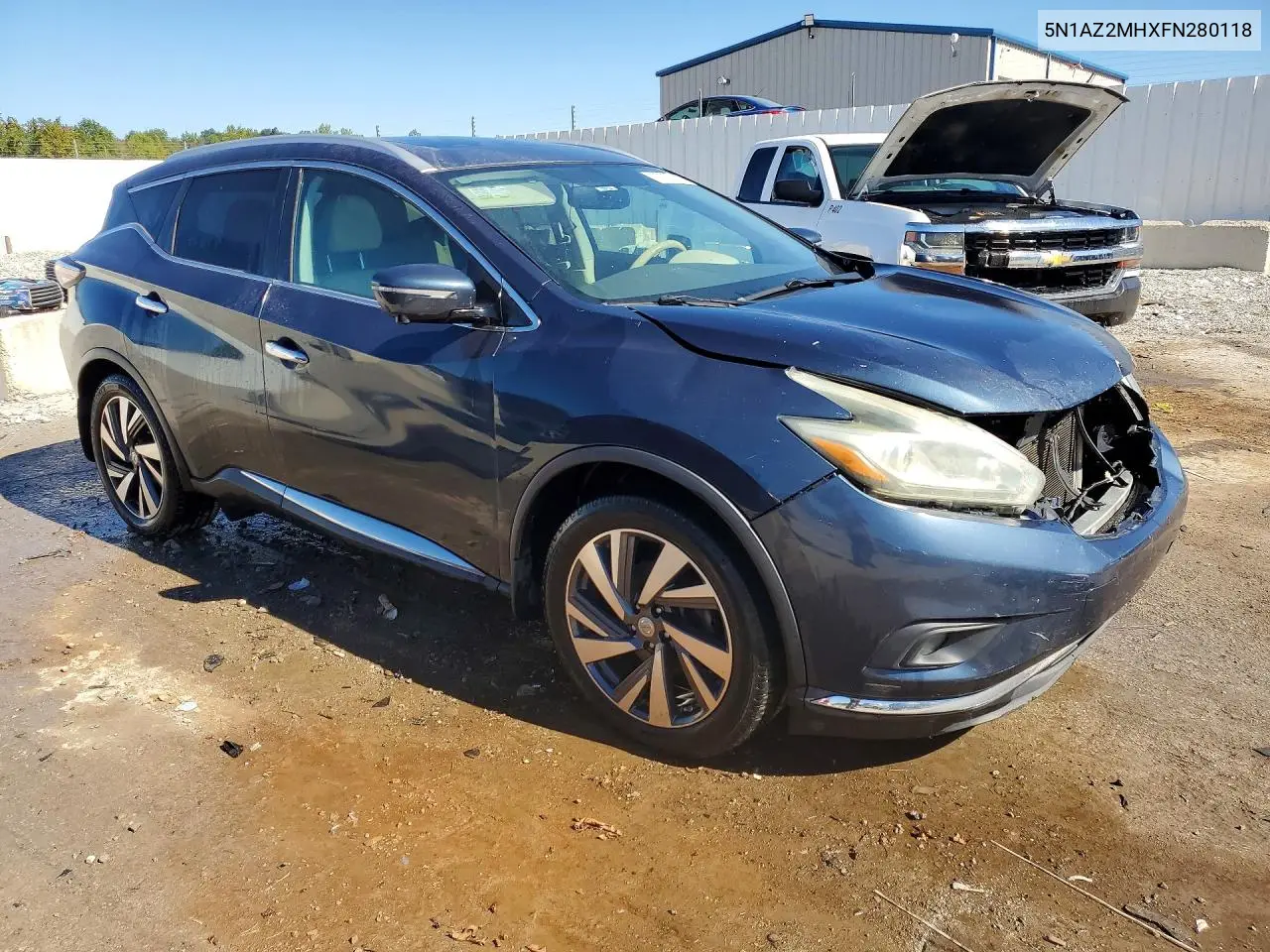 2015 NISSAN MURANO VIN 5N1AZ2MHXFN280118 — фото 4