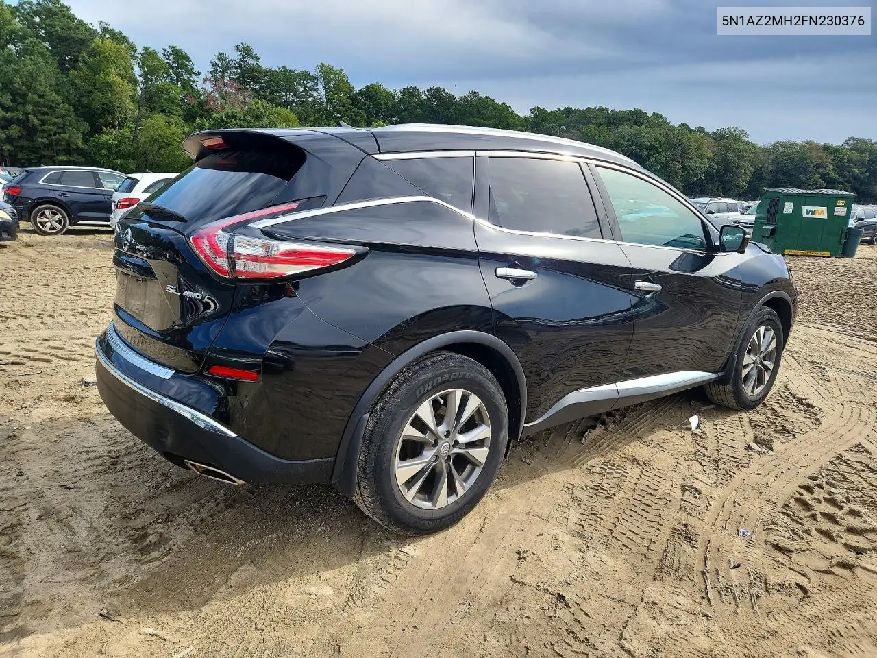 2015 NISSAN MURANO VIN 5N1AZ2MH2FN230376 — фото 3