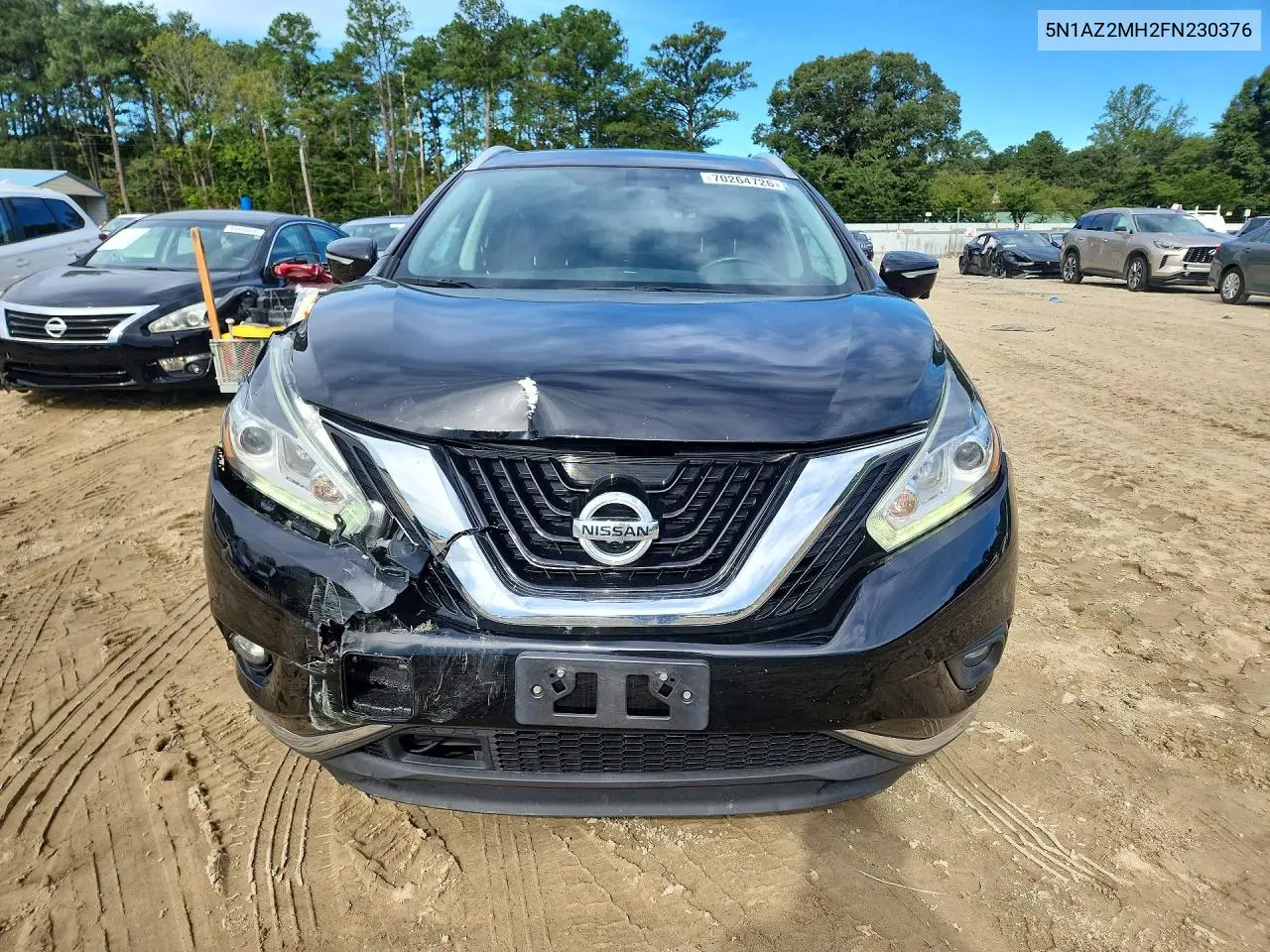 2015 NISSAN MURANO VIN 5N1AZ2MH2FN230376 — фото 5