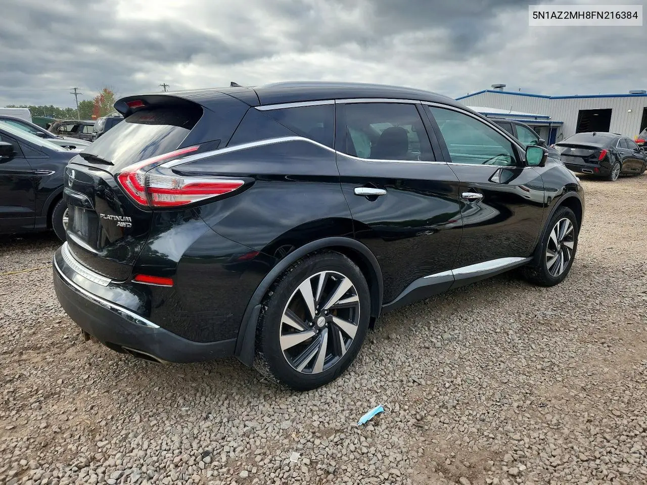 2015 NISSAN MURANO VIN 5N1AZ2MH8FN216384 — фото 3