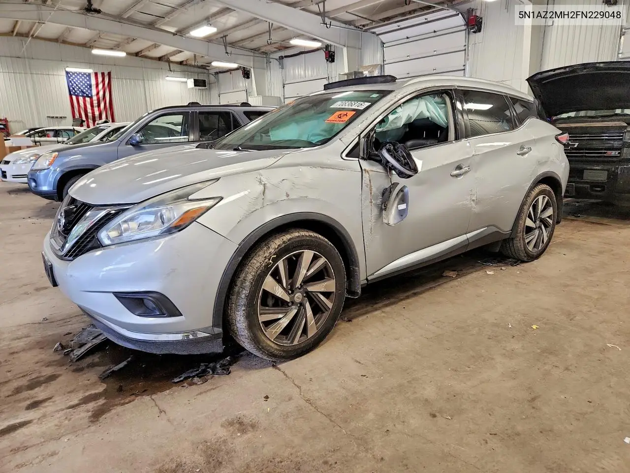 NISSAN MURANO 2015, VIN 5N1AZ2MH2FN229048