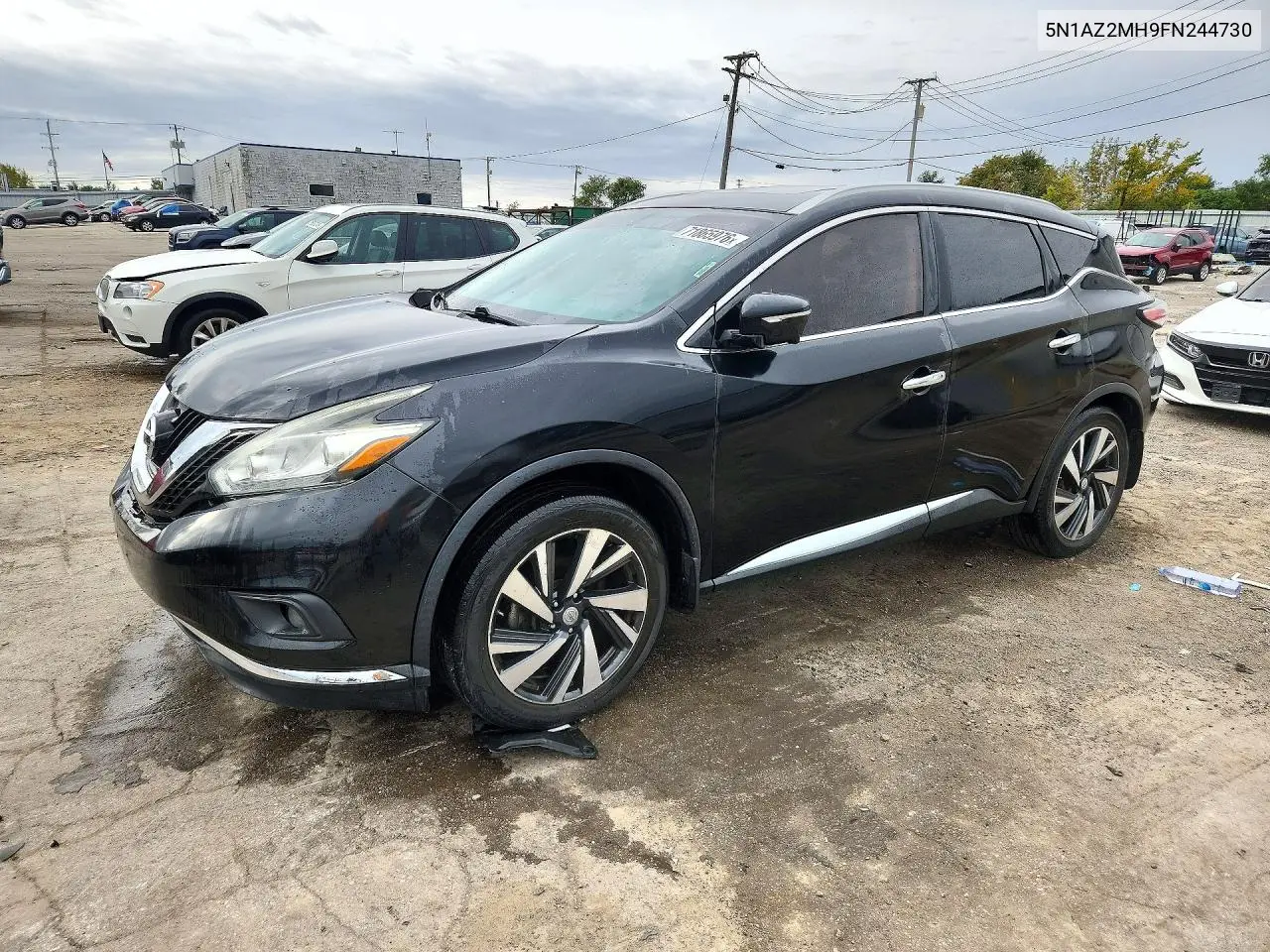 NISSAN MURANO 2015, VIN 5N1AZ2MH9FN244730