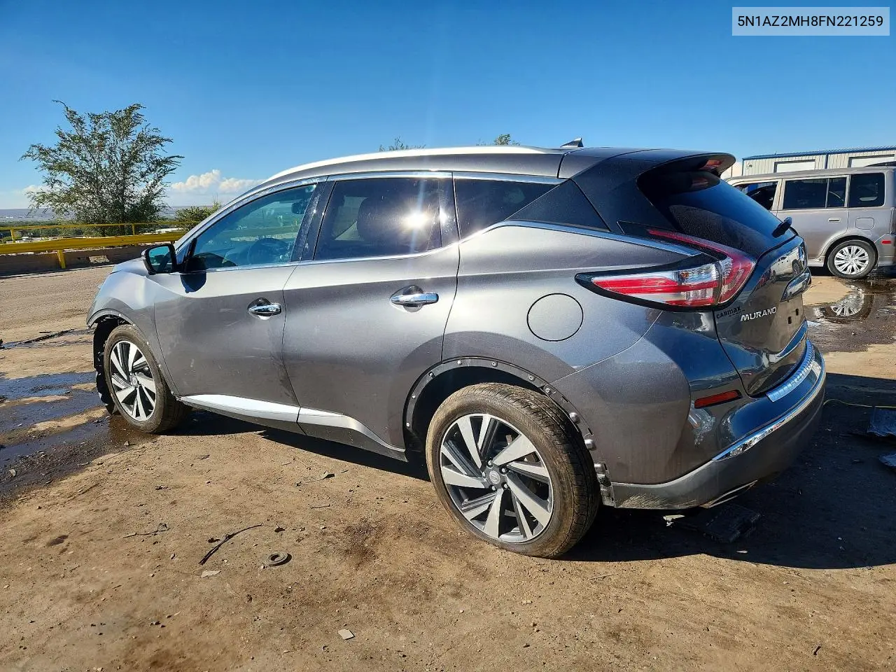 2015 NISSAN MURANO VIN 5N1AZ2MH8FN221259 — фото 2