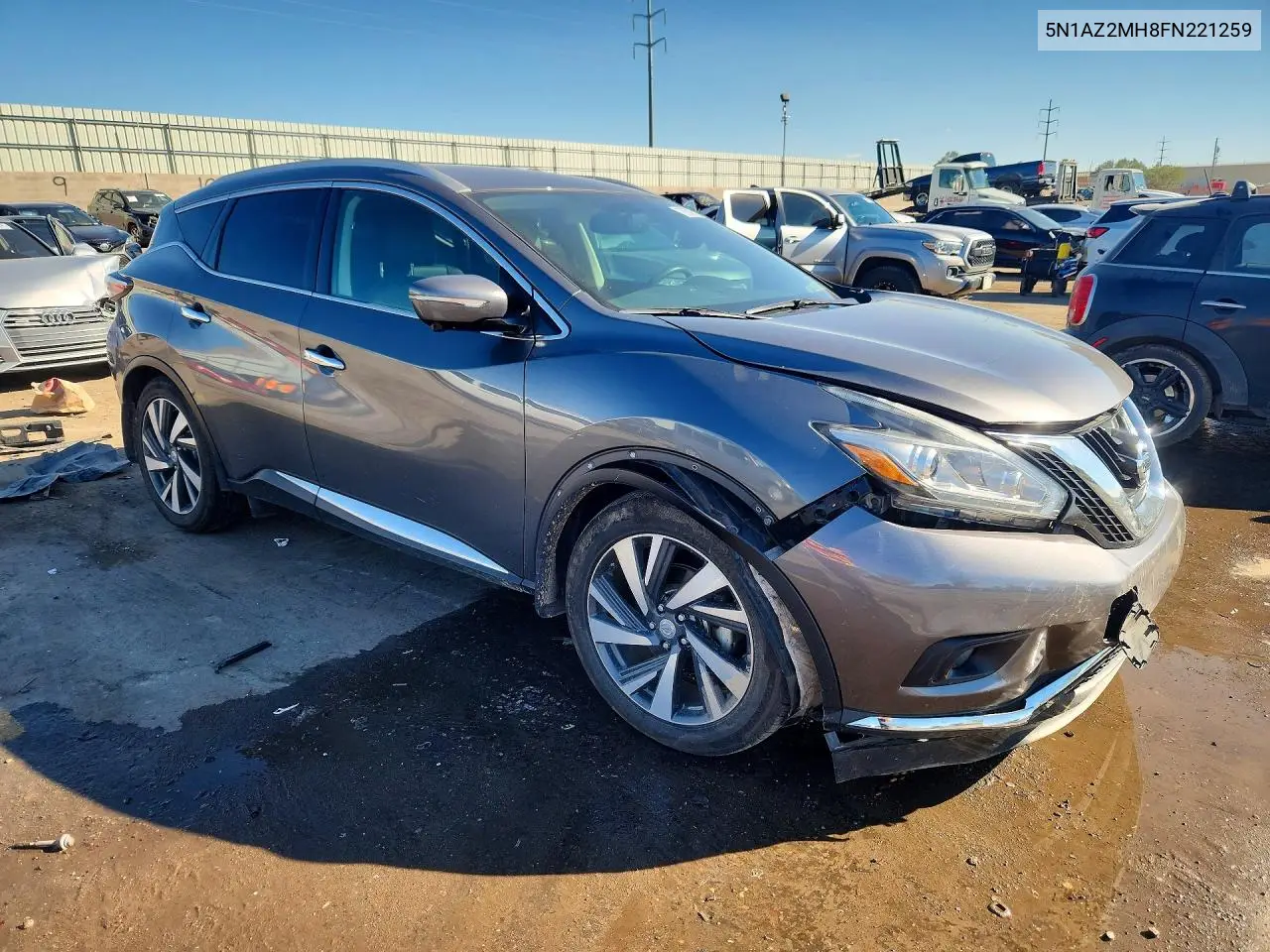 2015 NISSAN MURANO VIN 5N1AZ2MH8FN221259 — фото 4