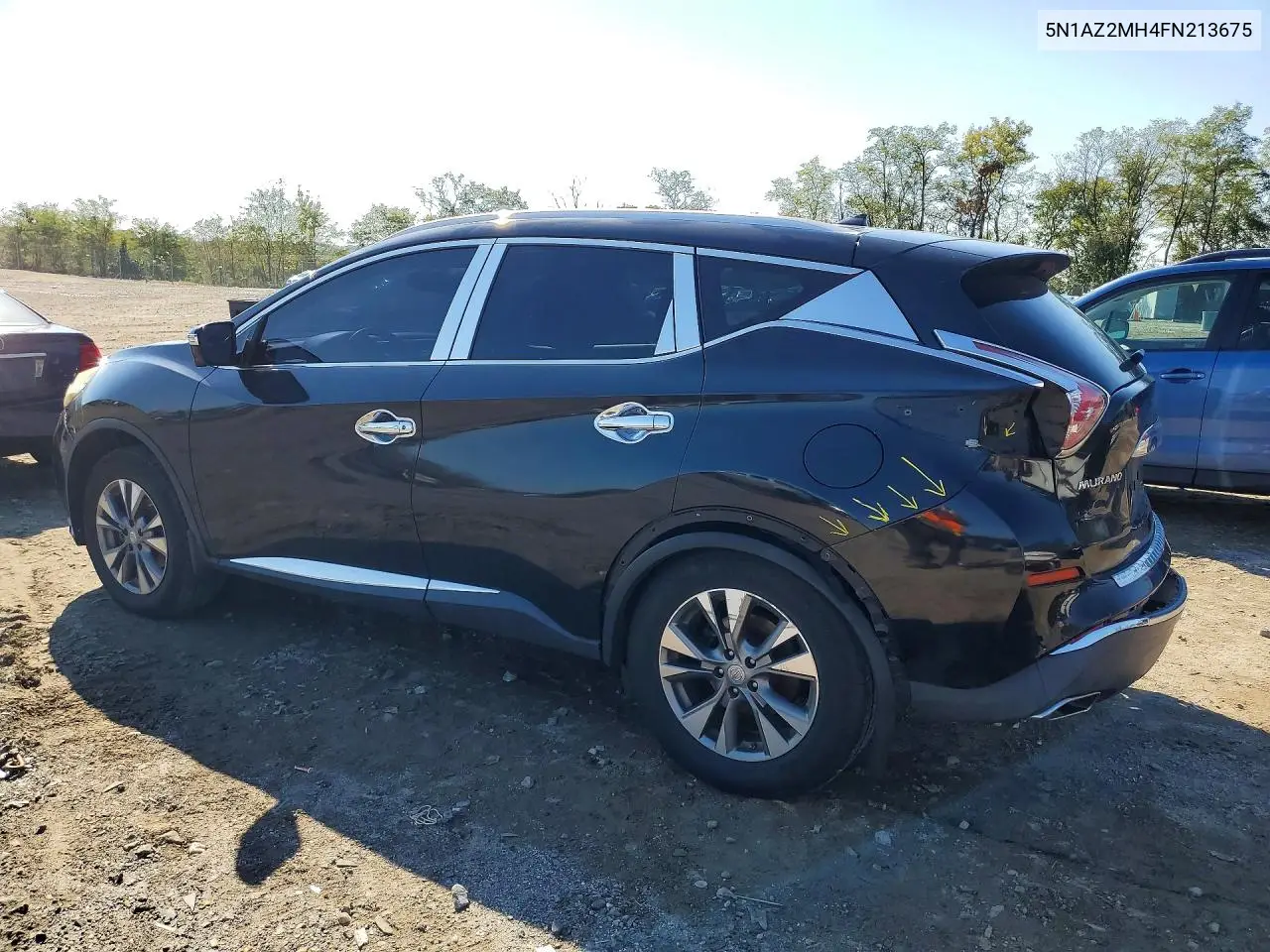 2015 NISSAN MURANO VIN 5N1AZ2MH4FN213675 — фото 2