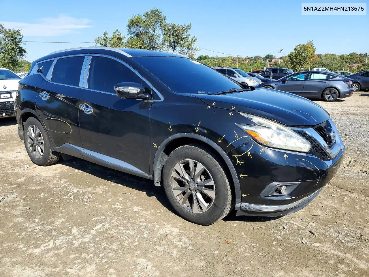 2015 NISSAN MURANO VIN 5N1AZ2MH4FN213675 — фото 4