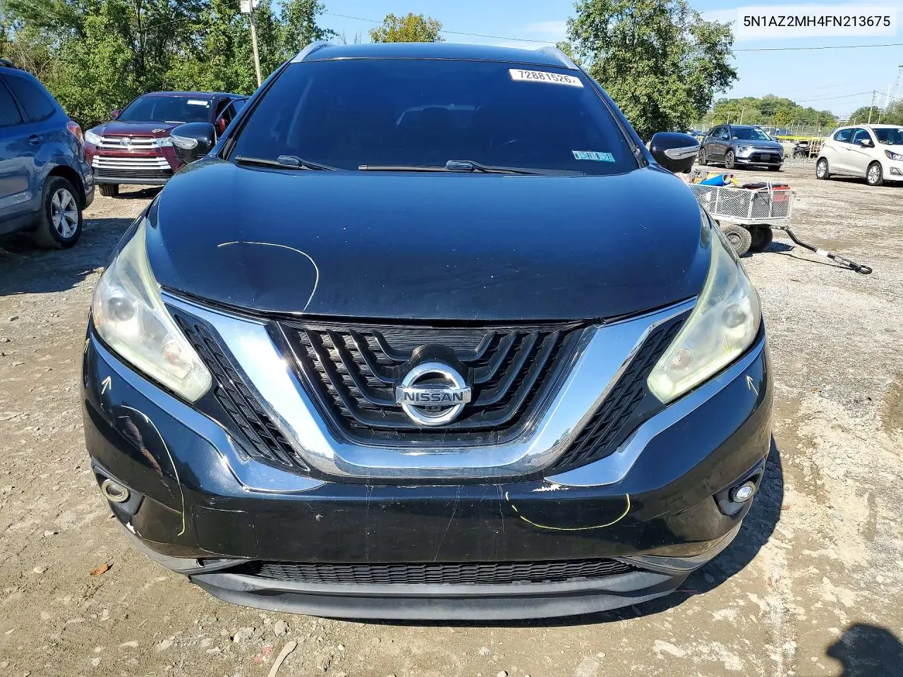 2015 NISSAN MURANO VIN 5N1AZ2MH4FN213675 — фото 5